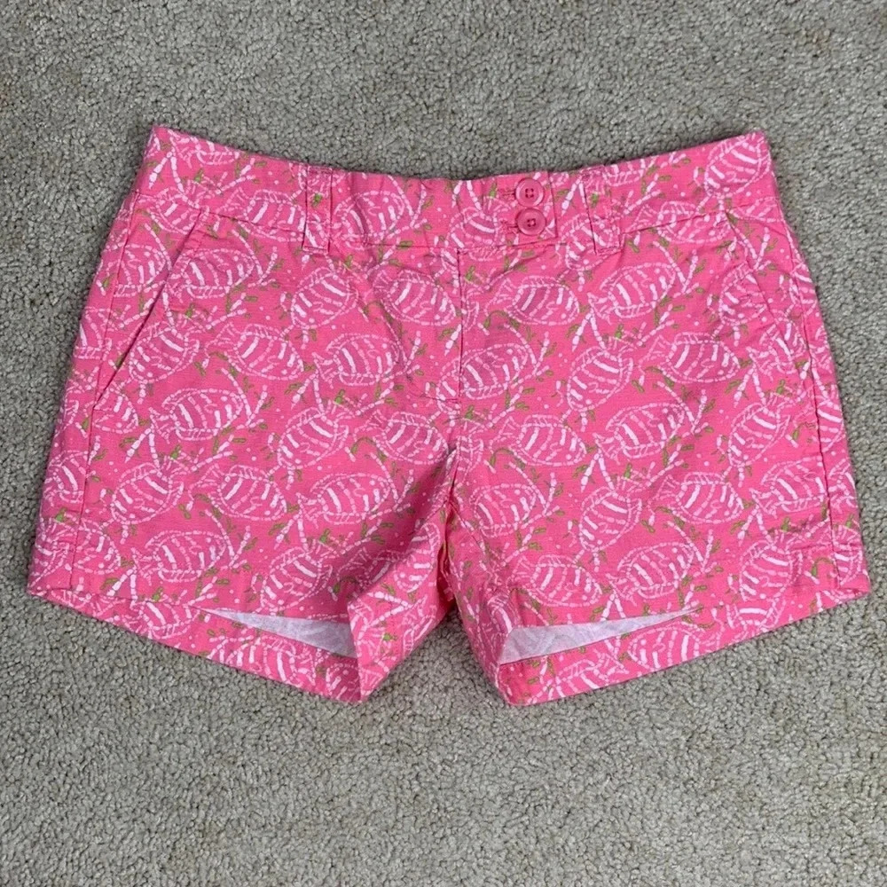 Vineyard Vines pink fish print shorts sz 00